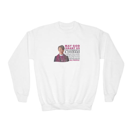 "Mariann Budde Bishop" Youth Sweatshirt