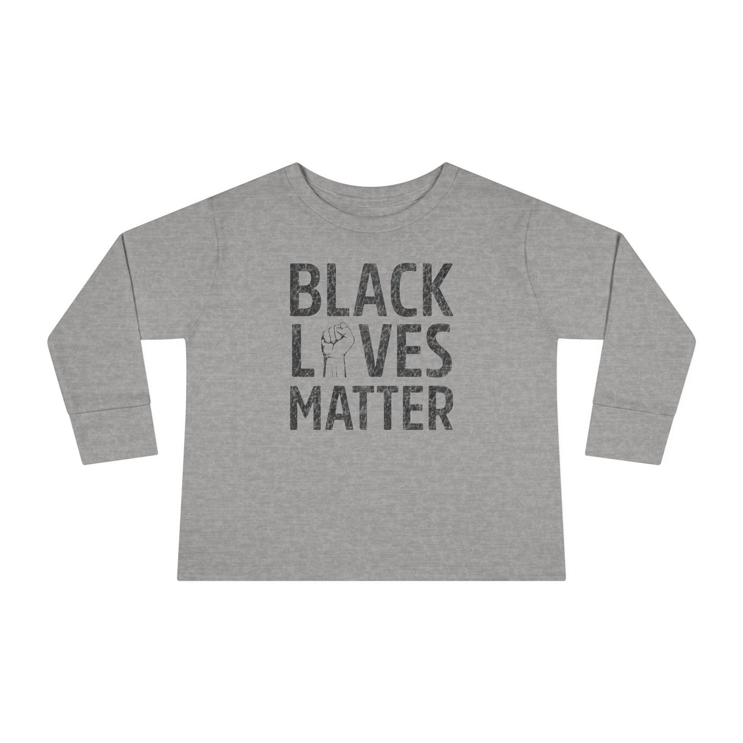 “Black Lives Matter – Unity Fist” Toddler Long Sleeve Tee
