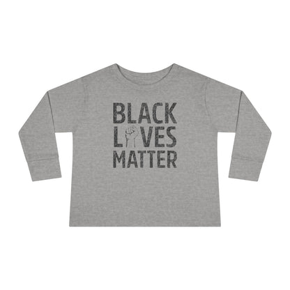 “Black Lives Matter – Unity Fist” Toddler Long Sleeve Tee