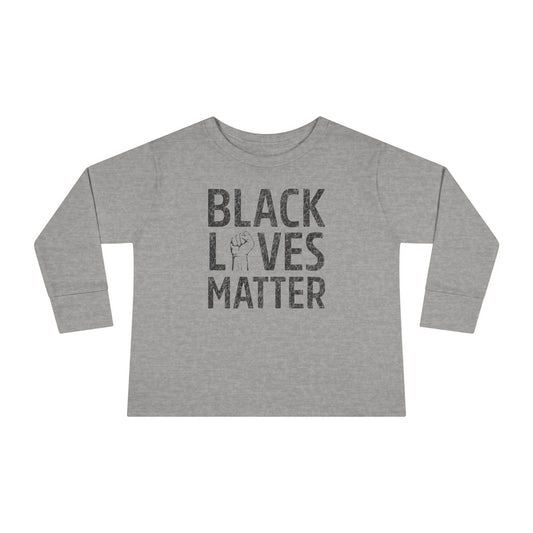 “Black Lives Matter – Unity Fist” Toddler Long Sleeve Tee