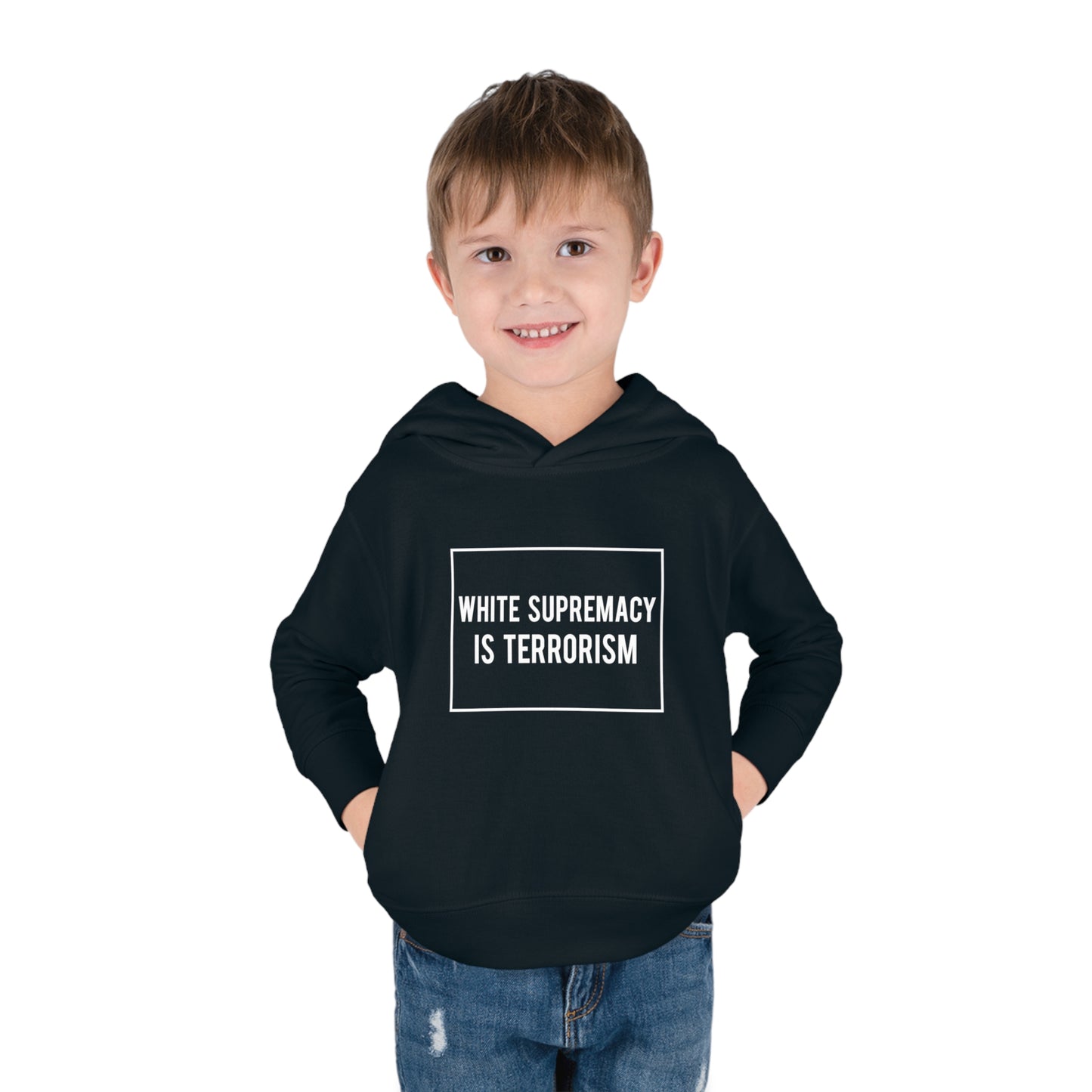 “White Supremacy is Terrorism” Toddler Hoodie