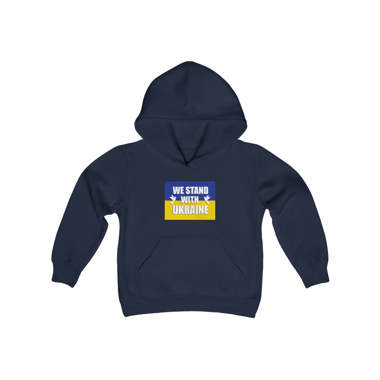 “We Stand With Ukraine” Youth Hoodie