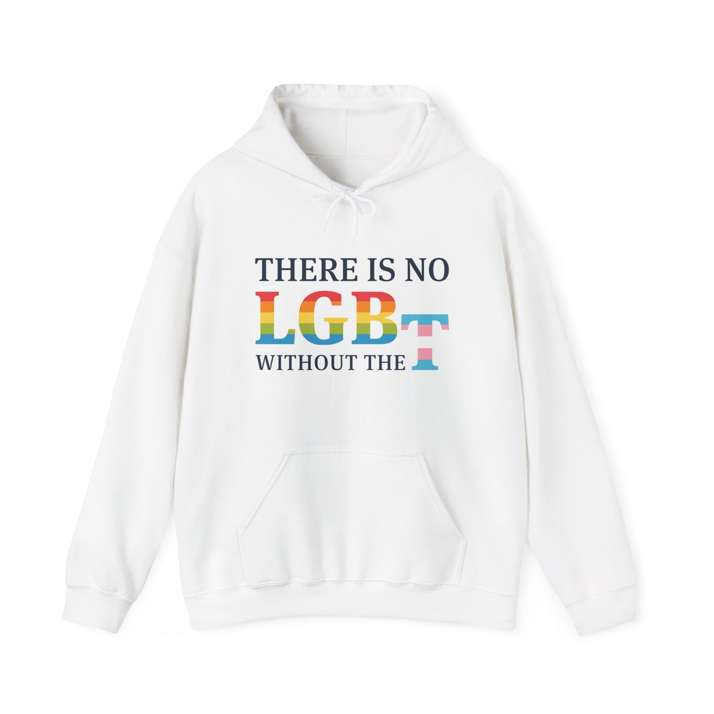 “There Is No LGB Without the T” Unisex Hoodie