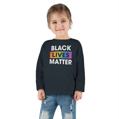 “Black Lives Matter (LGBTQ+)” Toddler Long Sleeve Tee