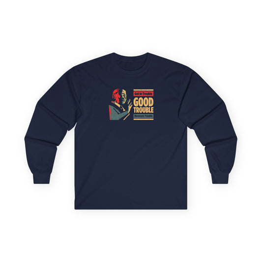 “John Lewis: Good Trouble” Unisex Long Sleeve T-Shirt