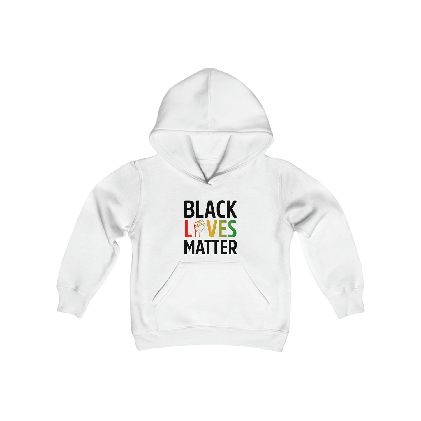 “Black Lives Matter – Unity Fist (Pan-Africa)” Youth Hoodie