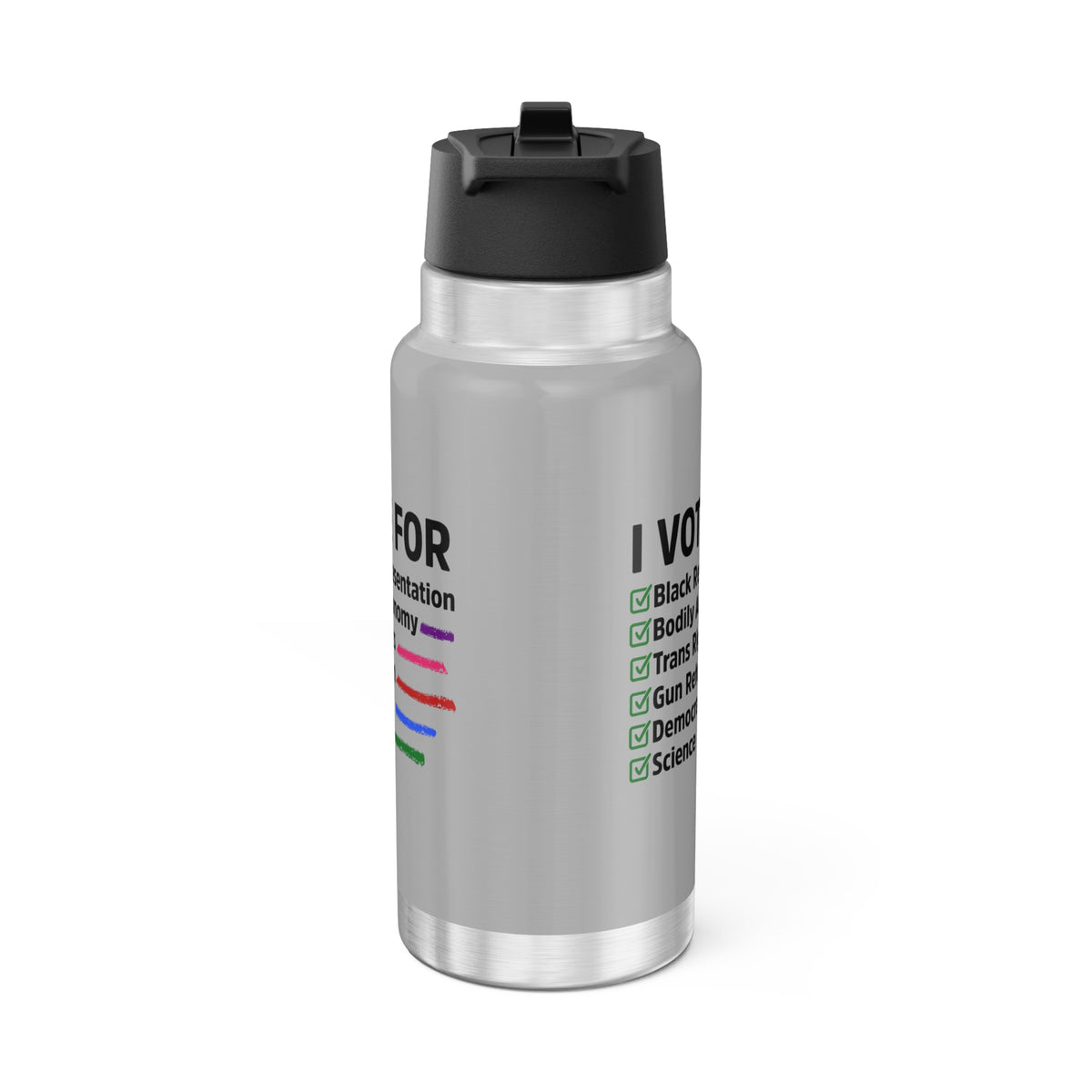 "I Vote For" 32 oz. Tumbler/Water Bottle