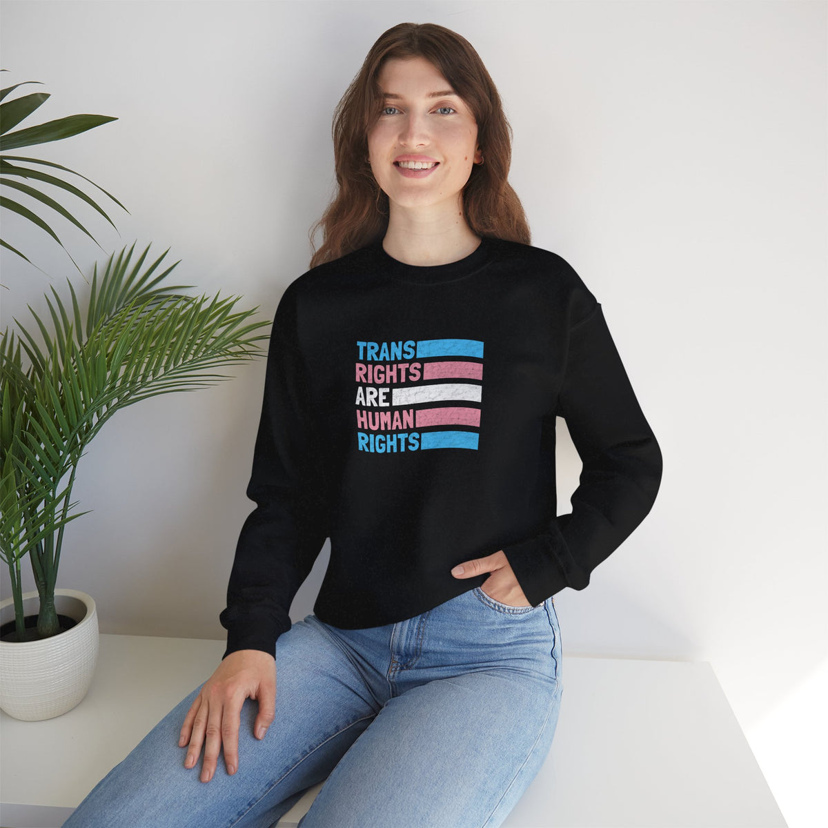 "Trans Rights Are Human Rights" Unisex Sweatshirt