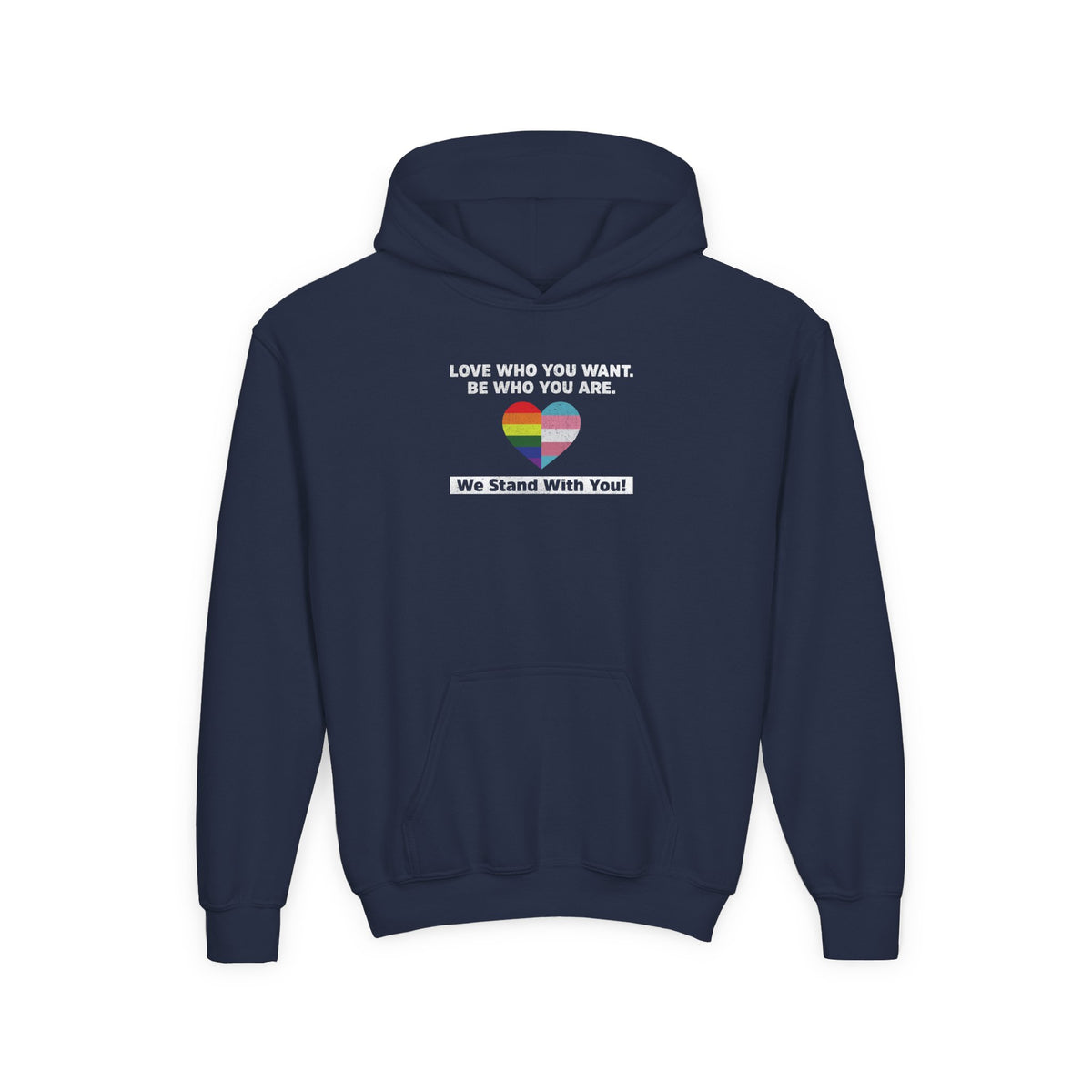 "Love Who You Want" Kids Hoodie