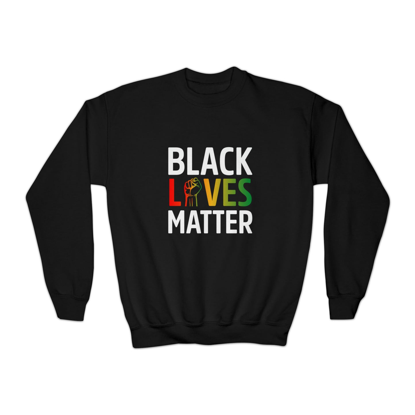“Black Lives Matter – Unity Fist (Pan-Africa)” Youth Sweatshirt