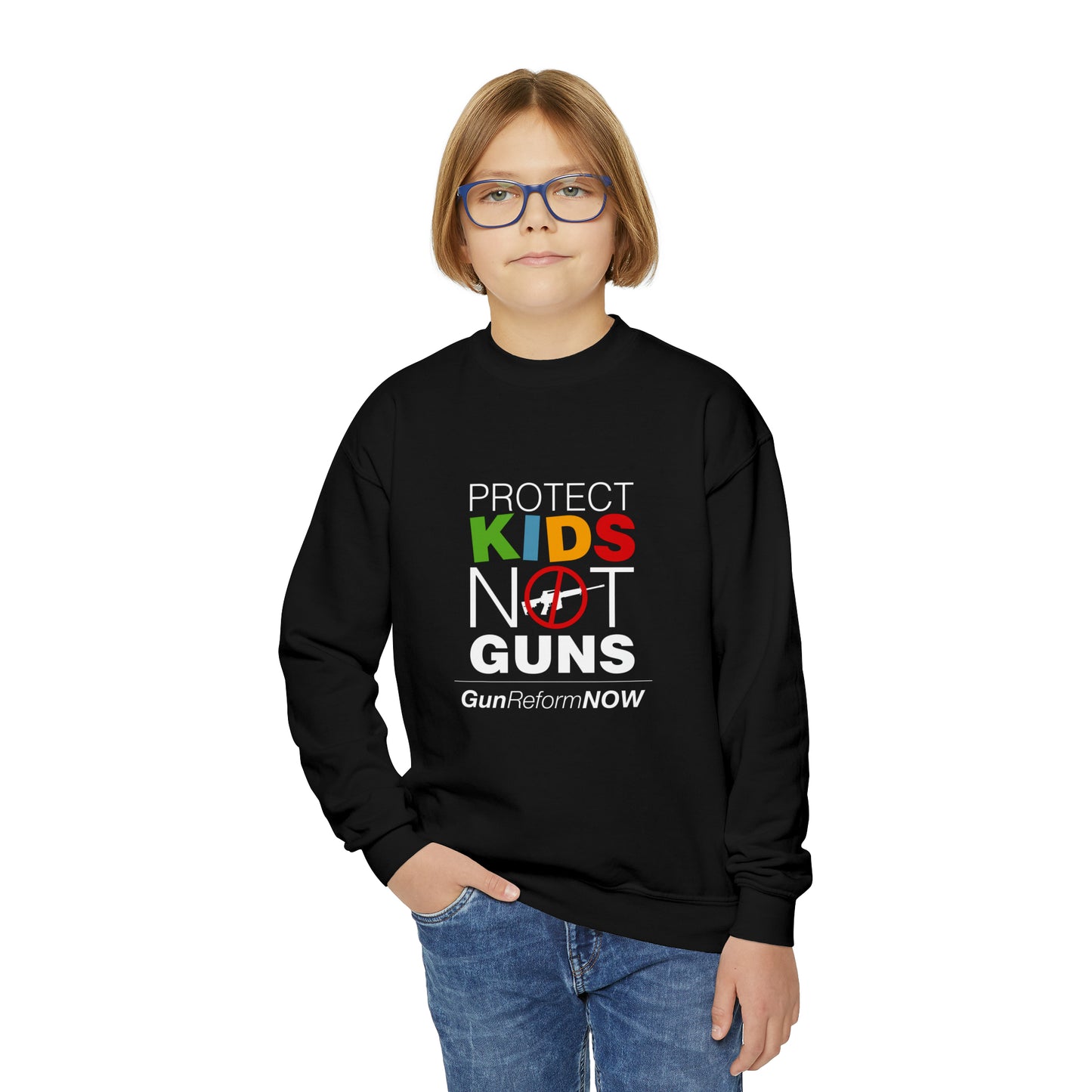 "Protect Kids Not Guns" Youth Sweatshirt