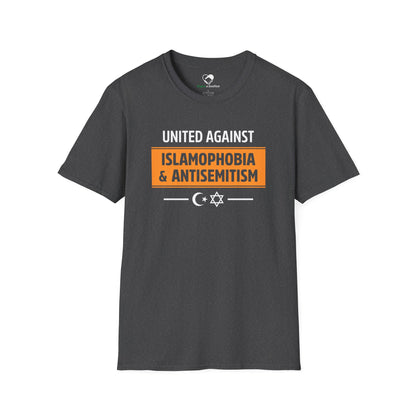 "United Against Islamophobia & Antisemitism" Unisex T-Shirt