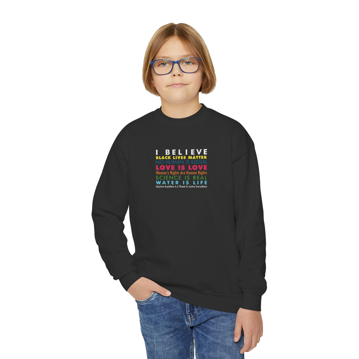 "I / We Believe" Youth Sweatshirt