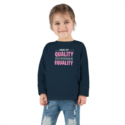 “Men of Quality”   Toddler Long Sleeve Tee