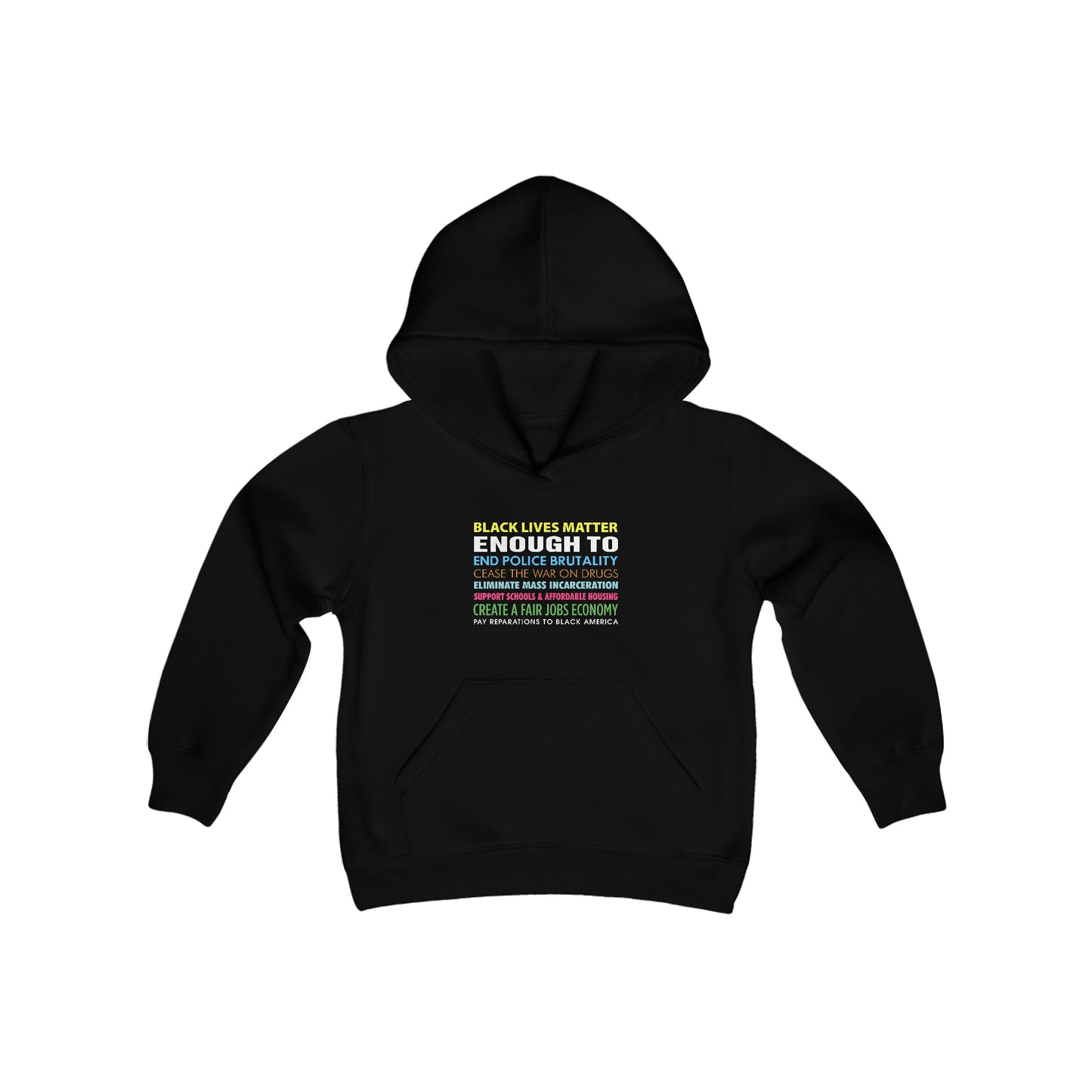 “Black Lives Matter Enough To” Youth Hoodie