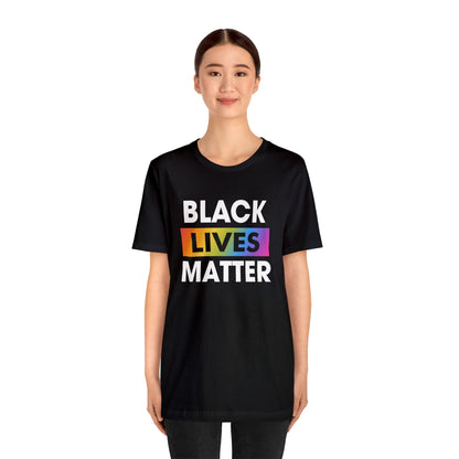 “Black Lives Matter (LGBTQ+)” Unisex T-Shirt (Bella+Canvas)