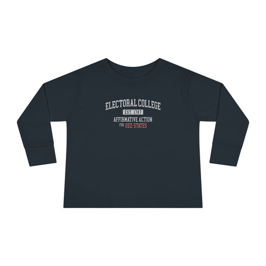 "Electoral College - Affirmative Action" Toddler Long Sleeve Tee