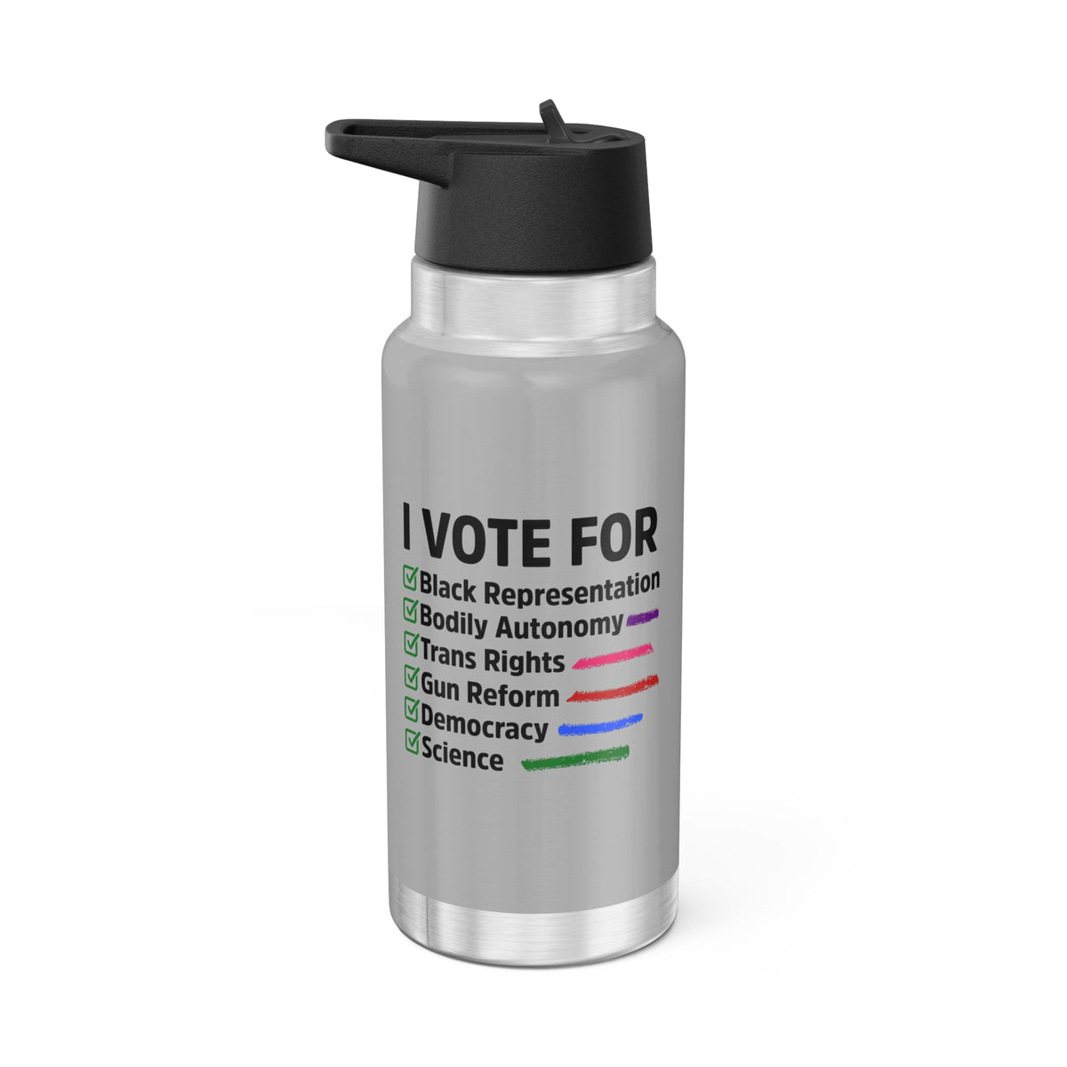 "I Vote For" 32 oz. Tumbler/Water Bottle