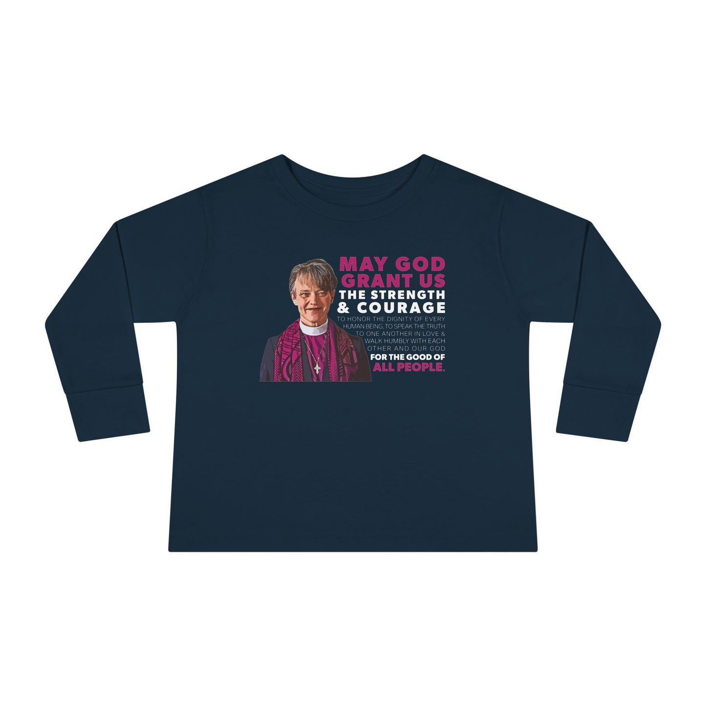 "Mariann Budde Bishop" Toddler Long Sleeve Tee