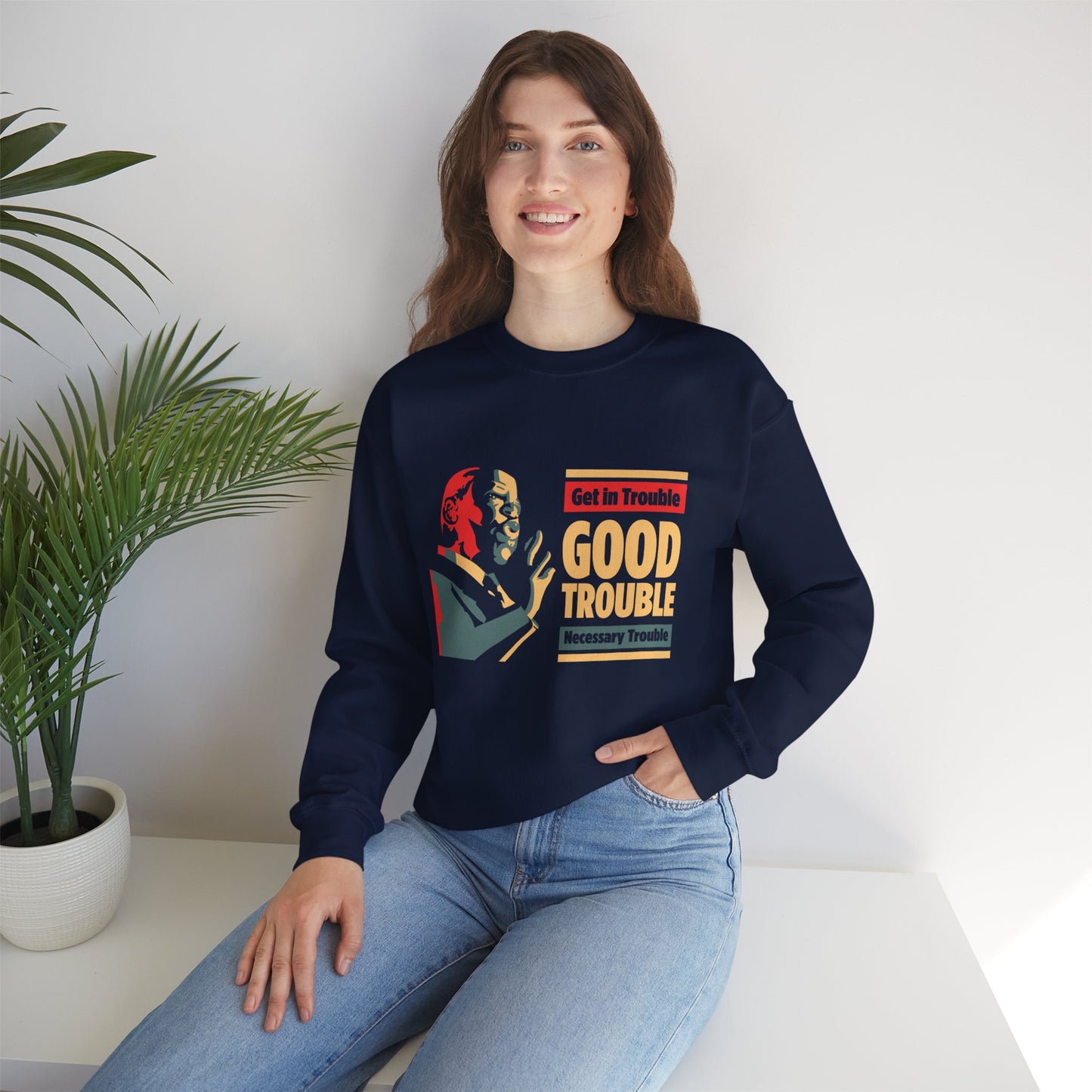 “John Lewis: Good Trouble” Unisex Sweatshirt