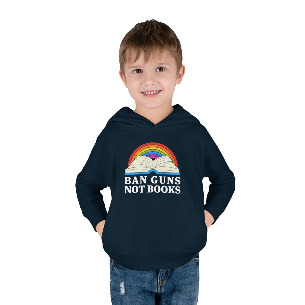 "Ban Guns Not Books" Kids Hoodie