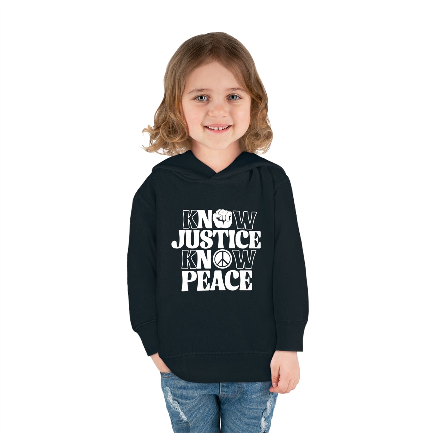 “Know Justice, Know Peace (Classic)” Toddler Hoodie