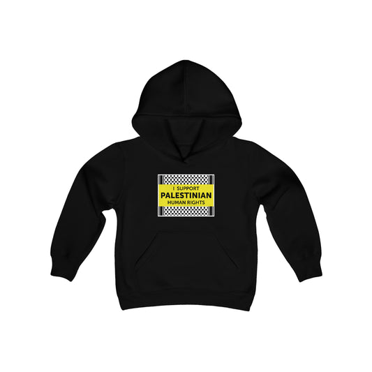 “I Support Palestinian Human Rights” Youth Hoodie