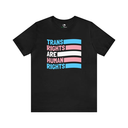 “Trans Rights Are Human Rights” Unisex T-Shirt (Bella+Canvas)