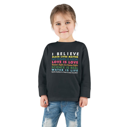 "I / We Believe" Toddler Long Sleeve Tee