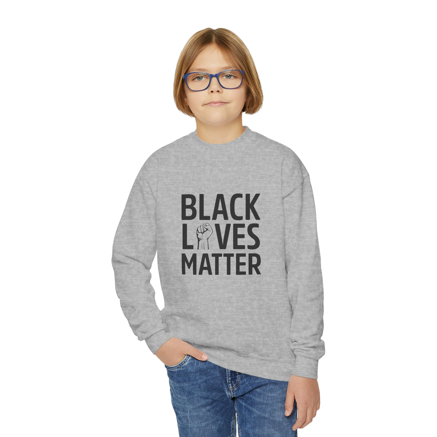 “Black Lives Matter – Unity Fist” Youth Sweatshirt
