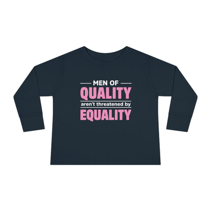 “Men of Quality”   Toddler Long Sleeve Tee