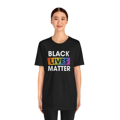 “Black Lives Matter (LGBTQ+)” Unisex T-Shirt (Bella+Canvas)