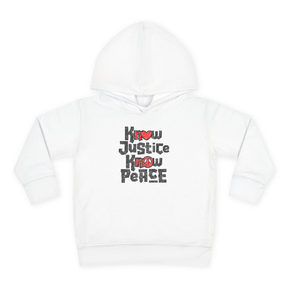 "Know Justice, Know Peace (Heart of Awareness)" Kids Hoodie