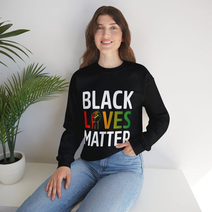 “Black Lives Matter – Unity Fist (Pan-Africa)” Unisex Sweatshirt