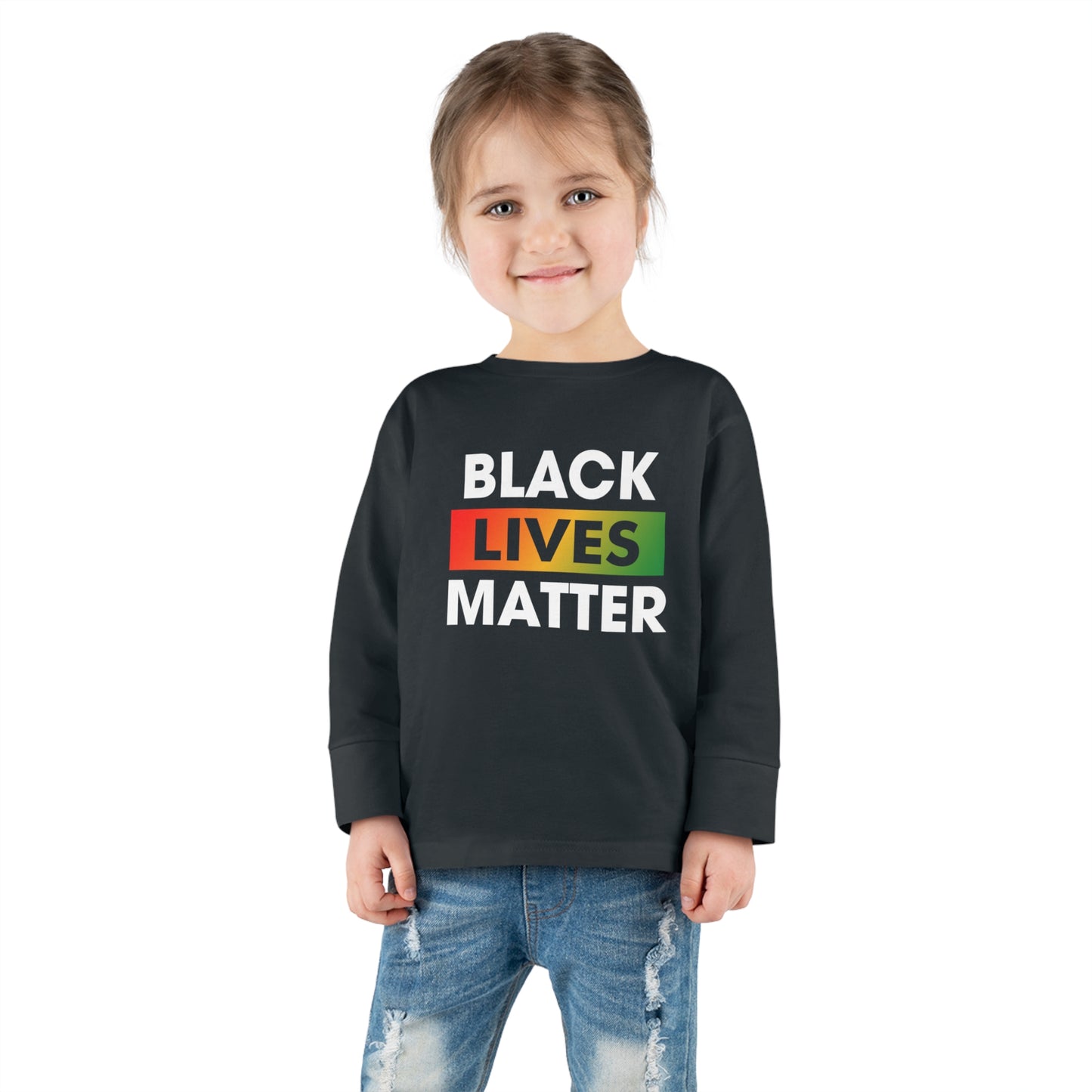 “Black Lives Matter (Pan-Africa)” Toddler Long Sleeve Tee