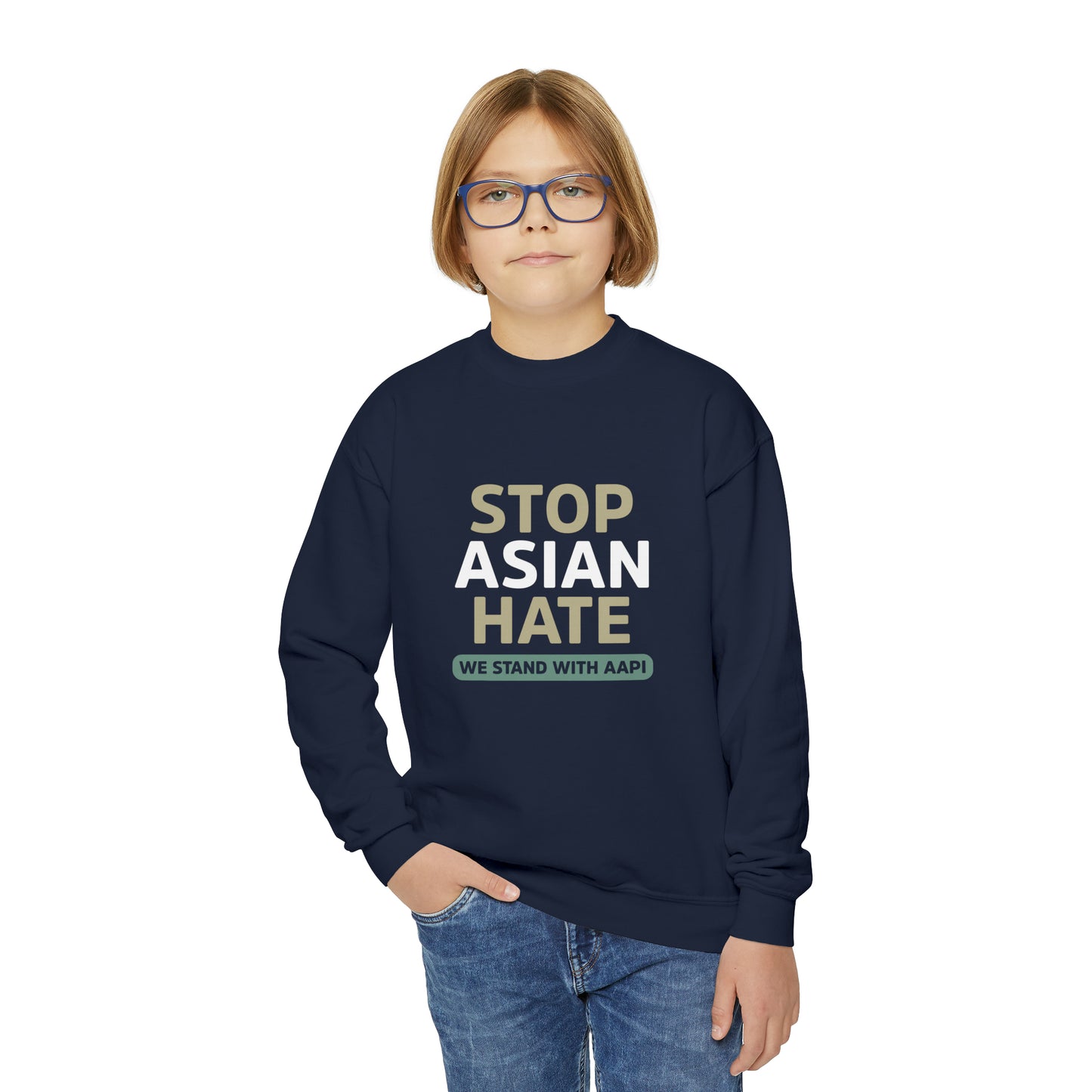 “Stop Asian Hate” Youth Sweatshirt