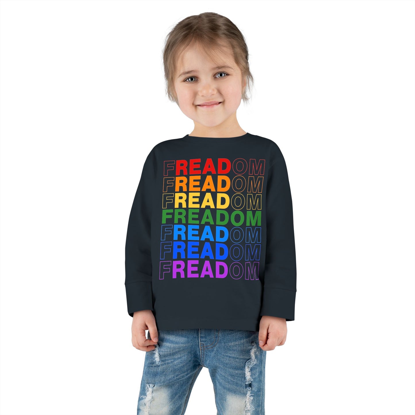 “FREADOM”  Toddler Long Sleeve Tee