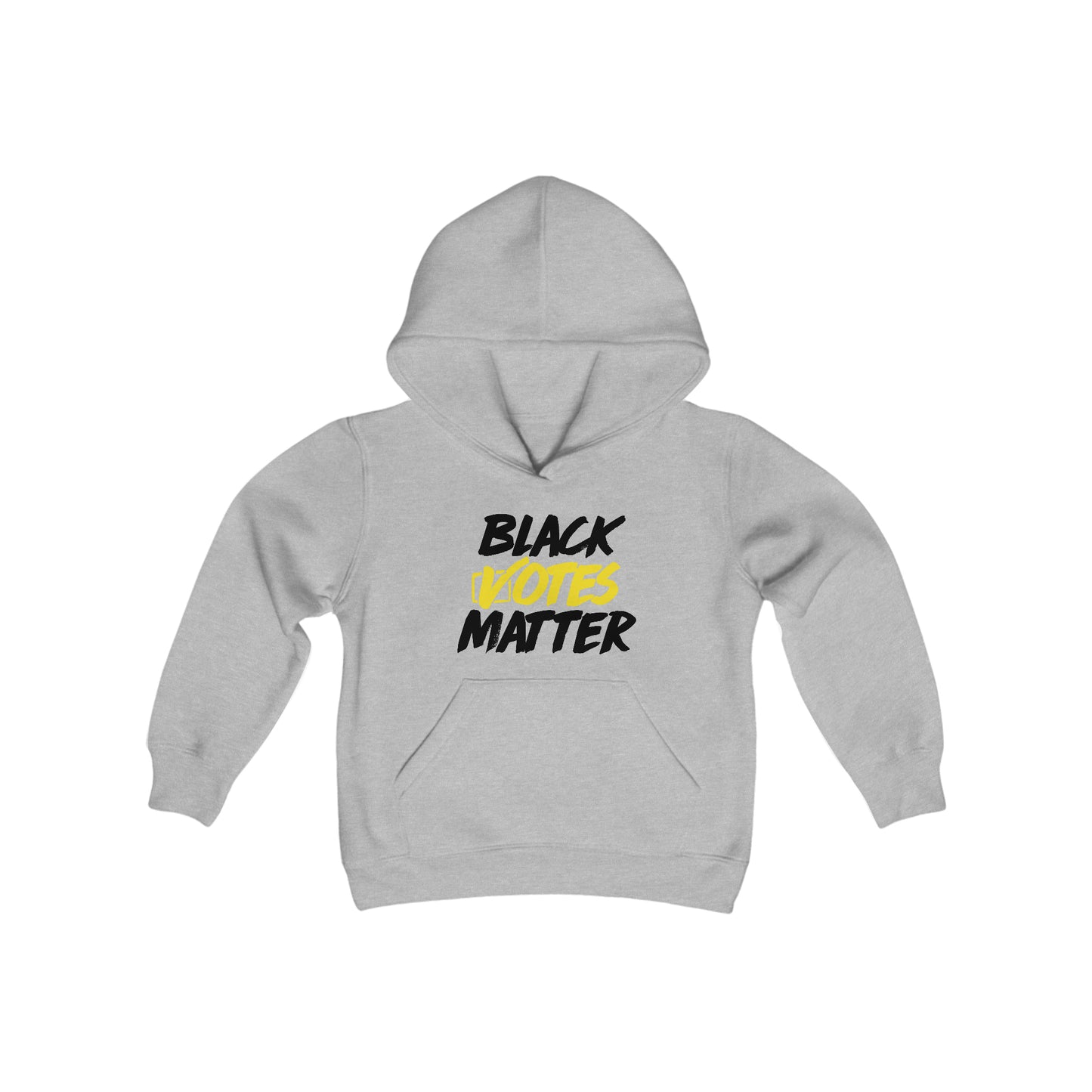 “Black Votes Matter (white text)” Youth Hoodie