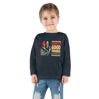 “John Lewis: Good Trouble” Toddler Long Sleeve Tee