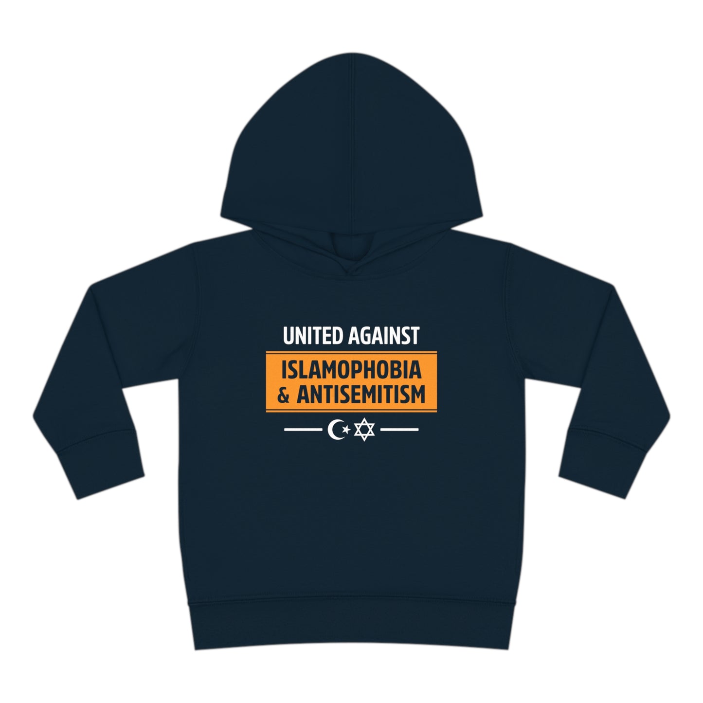 "United Against Islamophobia & Antisemitism" Toddler Hoodie