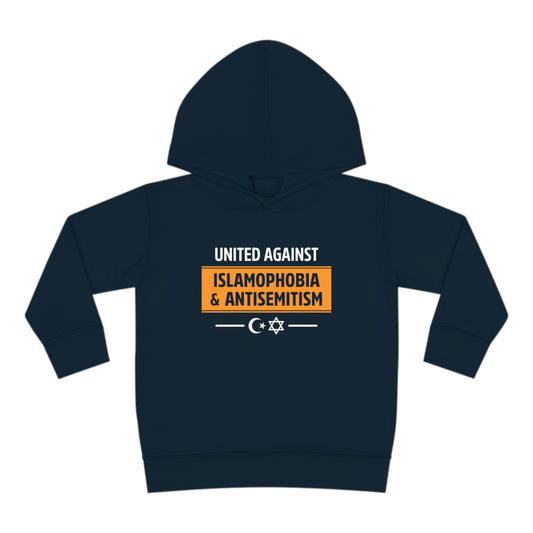 "United Against Islamophobia & Antisemitism" Toddler Hoodie