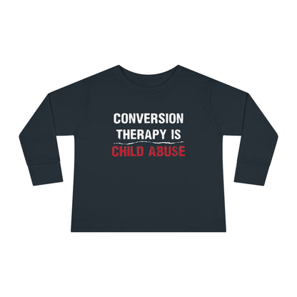 “Conversion Therapy” Toddler Long Sleeve Tee