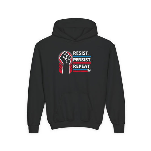 “Resist Persist Repeat” Youth Hoodie