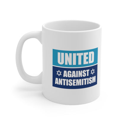 "United Against Antisemitism” 11 oz. Mug