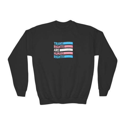 “Trans Rights Are Human Rights” Youth Sweatshirt