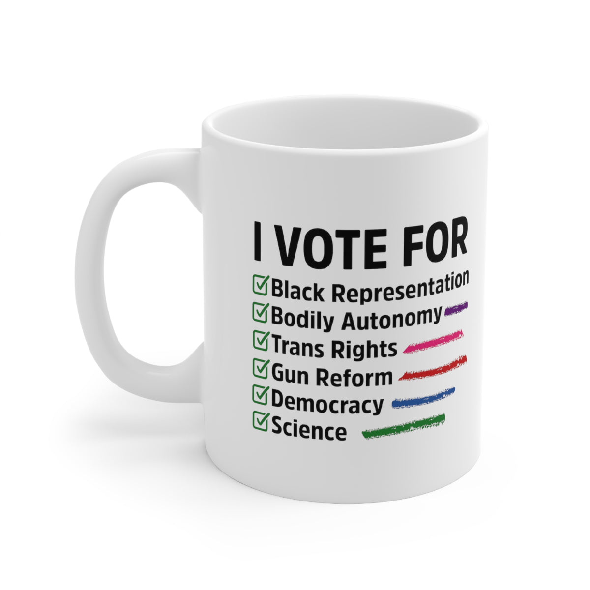 "I Vote For" 11 oz. Mug