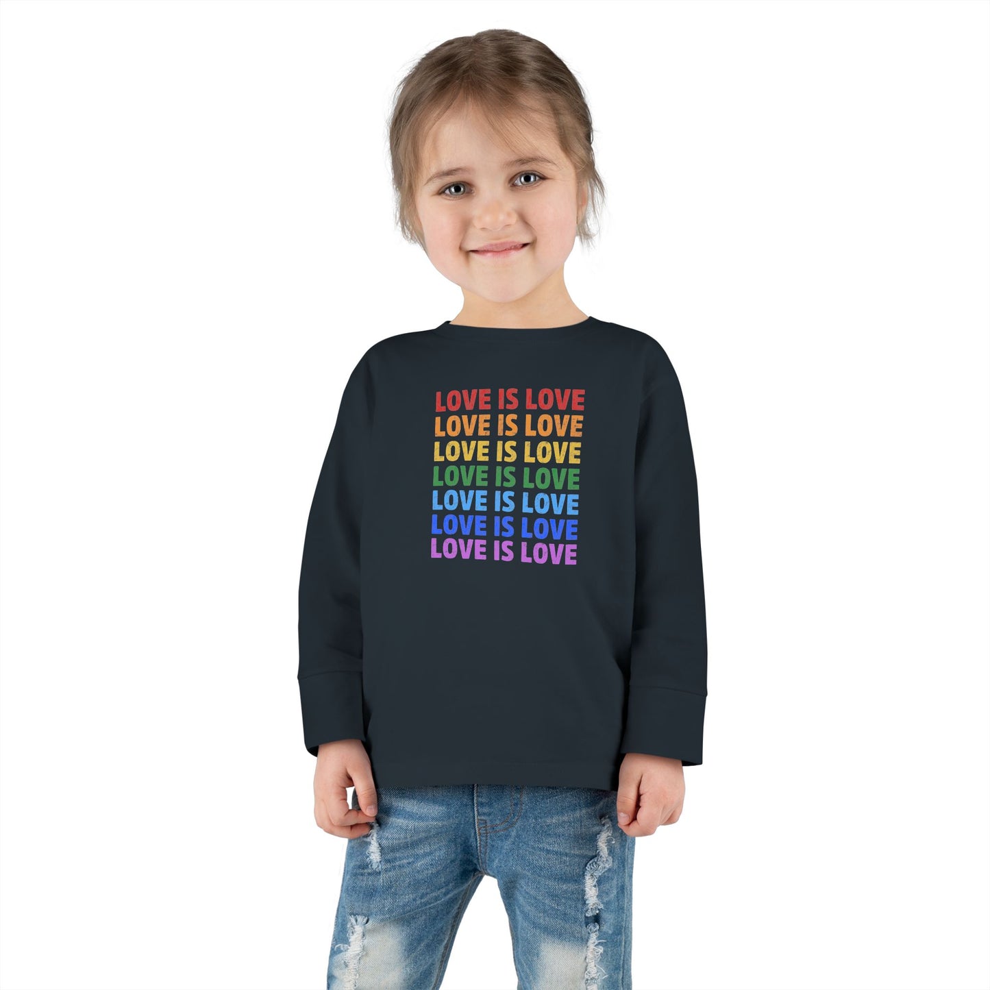 "Love is Love” Toddler Long Sleeve Tee
