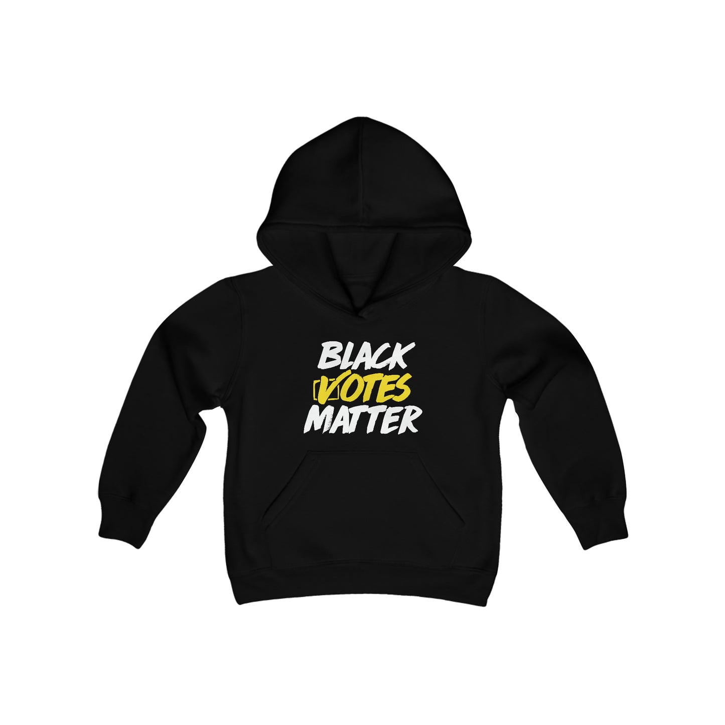 “Black Votes Matter (white text)” Youth Hoodie