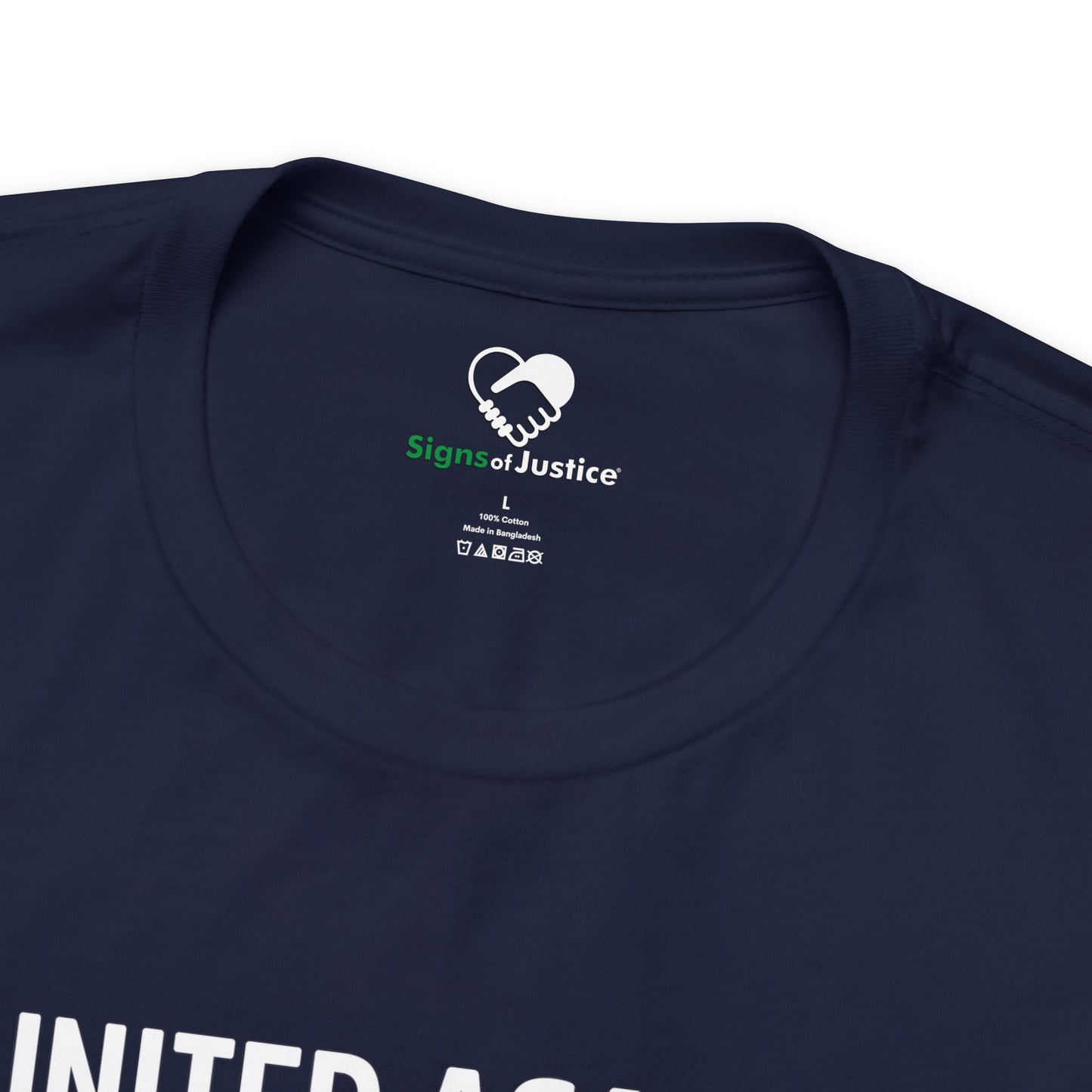 "United Against Islamophobia & Antisemitism" Unisex T-Shirt (Bella+Canvas)