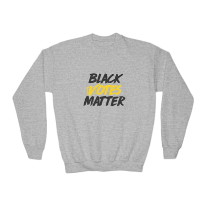 “Black Votes Matter” (white text) Youth Sweatshirt